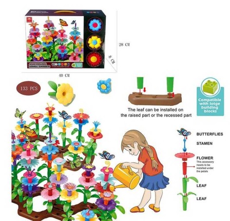 Конструктор 133 деталі, в кор. 40*29*9см 