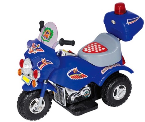 Электромобиль детский Мотоцикл 1003 синий на аккумуляторе -6V/4AH, мотор-20W,3-х колесн., в коробке 67*33*55 см