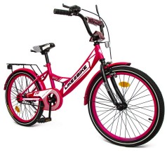 Велосипед детский двухколесный 20'' 212004 Like2bike Sky, со стальной рамой, со звонком, с ручным тормозом, розовый, сборка 75%