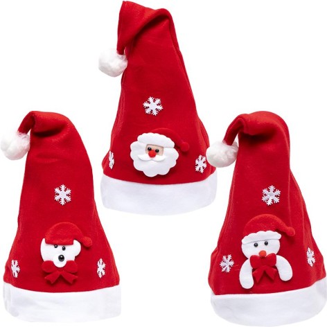 Шапка Новогодняя с декором 6241-7 //