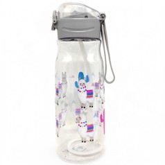 Пляшка для води "Лама" (0,78 л), сірий