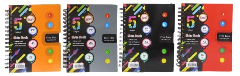 Зошит A5/120арк.з 5-ма розділ.на спіралі 