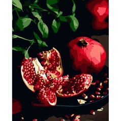 Картина по номерам на черном фоне 