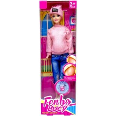 Кукла беременная "Fenbo Lucy" 29 см (РОЗОВАЯ)