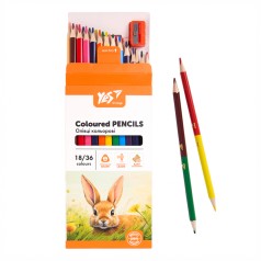 Олівці кольорові Yes 18/36 кол. 