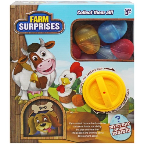 Набір-сюрприз у яйці "Тварини ферми", 10 штук