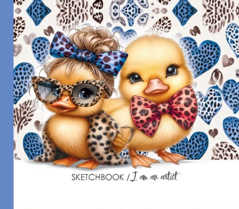 Скетчбук 7БЦ,  165х128 мм, 24 аркуша, бумага офсет 100 г/м2,  чистые арк. Мат. ламинация.диз.24361