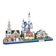 CubicFun ТРЕХМЕРНАЯ ГОЛОВОЛОМКА-КОНСТРУКТОР CITY LINE BAVARIA