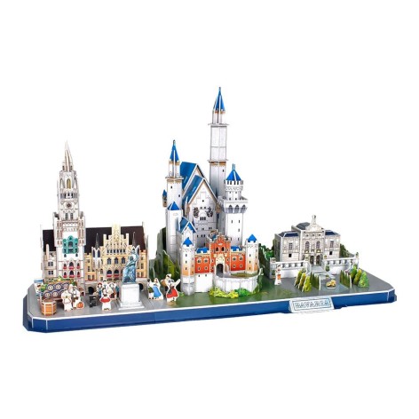 CubicFun ТРЕХМЕРНАЯ ГОЛОВОЛОМКА-КОНСТРУКТОР CITY LINE BAVARIA