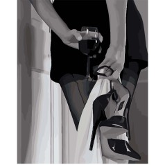 Картина по номерам 0005 ОРТ Лаковый башмачок 40*50