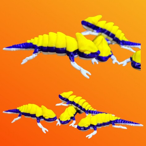 3D іграшка Хамелеон 16см рухливий