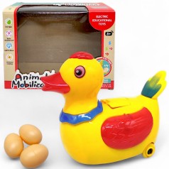Музыкальная интерактивная игрушка "Уточка красная" (несет яйца)