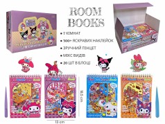 3D Румбокс-наліпки з куромі нові, блокнот, 20шт, в кор. /5/100/