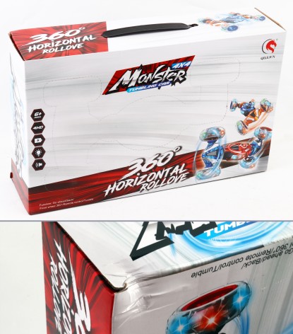 УЦЕНКА 30% Р.У трюковый вездеход 2 цвета, аккумулятор 6 V, свет, звук, в кор. 