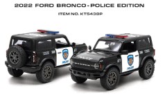 Модель джип FORD BRONCO (2022) 5'' KT5438WP Police металл.инерц.откр.дв.кор./96/
