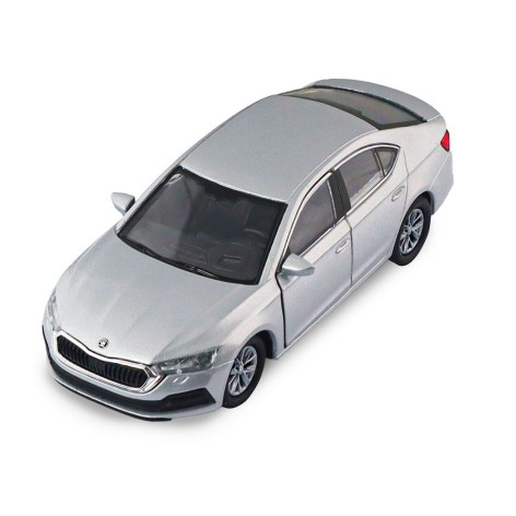 Металлическая машинка TechnoDrive "Skoda Octavia" серебристый