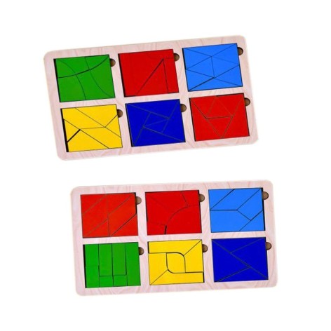 Деревянная игрушка "Квадраты Никитина", 3 уровень