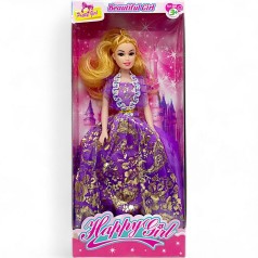 Кукла фіолетове плаття