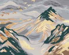 Картини за номерами Сяючі гори (40x50) (RB-0725)