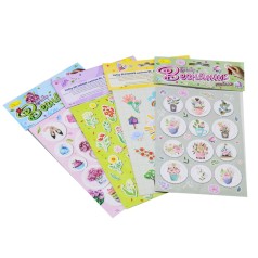 Набір Весняних наліпок  В6, 2 арк.