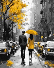 Картина по номерам – Романтическими улочками 40х50 см.