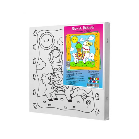 Набір для розпису по контурах Riviera Blanca "Альпака із Перу 25x25 см" (КА-099)