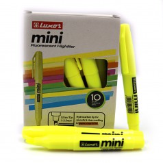 Текстовыделитель "Luxor" "Mini" 1-3,5mm желт.10 шт в уп