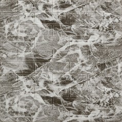 Декоративная 3D панель самоклейка 700x770x3мм Мрамор чёрный (061-3) SW-00000691