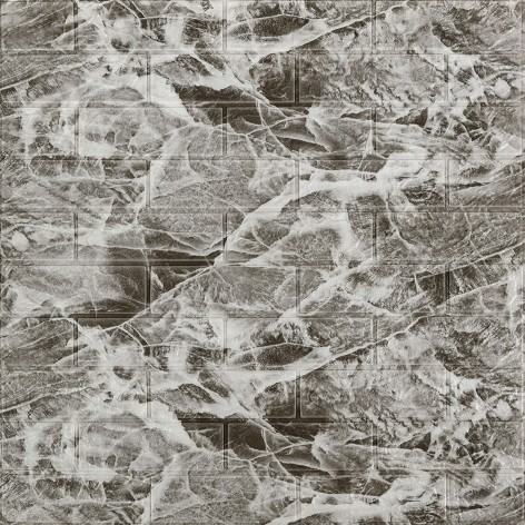 Декоративная 3D панель самоклейка 700x770x3мм Мрамор чёрный (061-3) SW-00000691