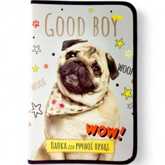 Папка для ручної праці А4 Мопс