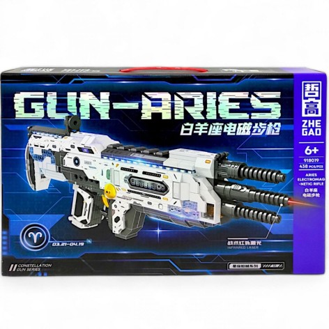 Дитячий конструктор ZHE GAO "Космічний бластер: Gun-Aries" 438 деталей