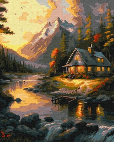 Картина по номерам - Золотой закат ©art_selena_ua