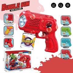 Пістолет з мильними бульбашками  підсвічування, пляшечка із мильною рідиною, в кор. 