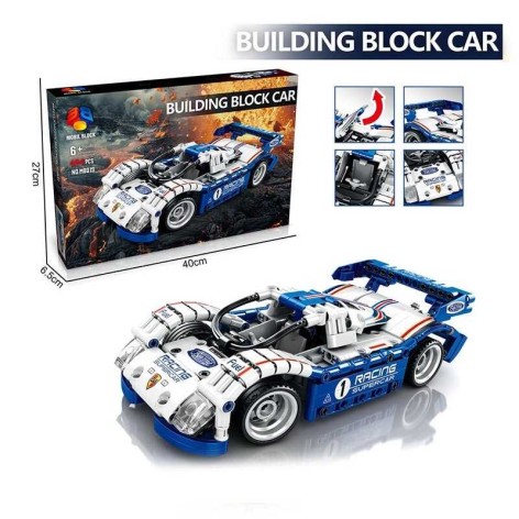 Конструктор “Автомобиль”, 484 детали, в кор. 40*27*7см   /36/