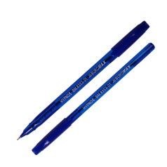 Ручка масляная, прозрачная, синяя 50 шт.