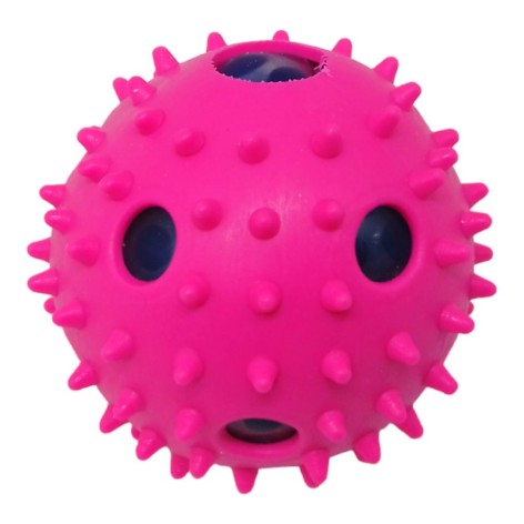Игрушка-атистресс "Мячик с орбизами" (малиновый)