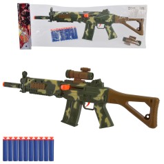 Оружие 10 снарядов на присоске, п/е 70*22*4см 