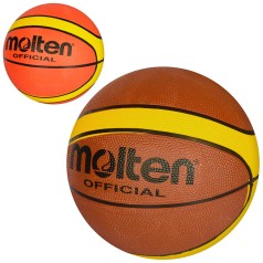 Мяч баскетбольный размер7, резина, 520-560г, 12 панелей, 2 цвета, п/е /30/