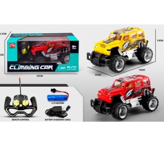 Р/У джип 17см, 1:22, акум, USB зарядка, светло, резиновые колеса, 2 цвета, в кор-ке, 25-13,5-11см 