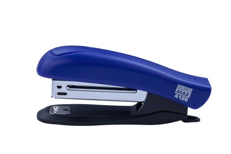 Степлер пластиковый до 10лист. (скобы №10), синий 
