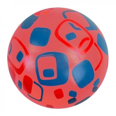 М'ячик гумовий з малюнком, червоний (20 см)