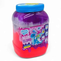 Big slime NEON ТМ Lovin Іграшка-антистрес 1150 мл фіолетово рожевий