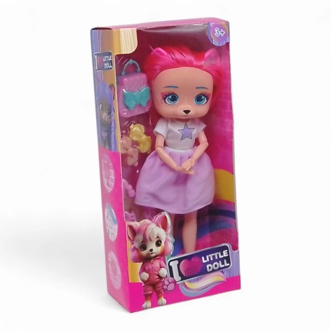 Кукла "Lovely doll", высота 27 см (красная)