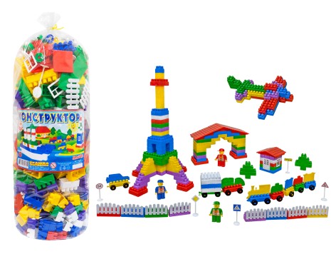 Конструктор детский Promtex с большими деталями, 400 элементов 4039