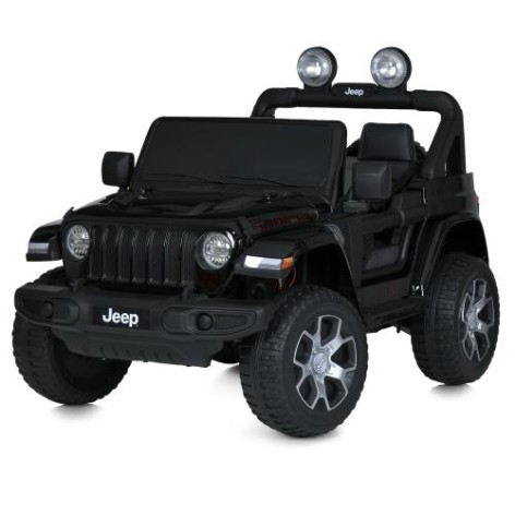 Дитячий електромобіль Джип M 4176EBLRS-2 4×35W, 12V/10Ah, MP4, EVA, шкіра, пульт 2.4G, чорний