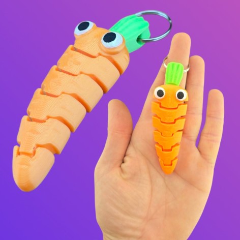 3D іграшка Морква 9см рухлива