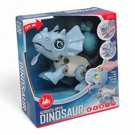 Конструктор з викруткою динозавр, світло, звук ВИД 3