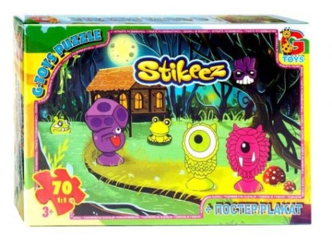Пазлы "Stikeez", 70 элементов