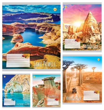 Зошит 24 арк.лінія Тверда 52308 Ландшафти, 20/320, 5к. ціна за 20 шт.