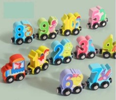 Дерев'яна гра Потяг магнітний у кор. 